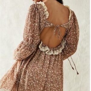NWT Free People Pennie Babydoll mini dress - cottage lace